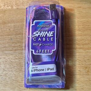 NIB iPhone Mac 6’ Charging Cable (Fast Charge to USB)